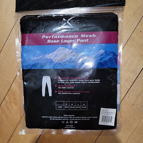XTek NEW Purple Performance Mesh Base Layer Pant Thermal Legging - SIZE MEDIUM - Picture 4 of 5